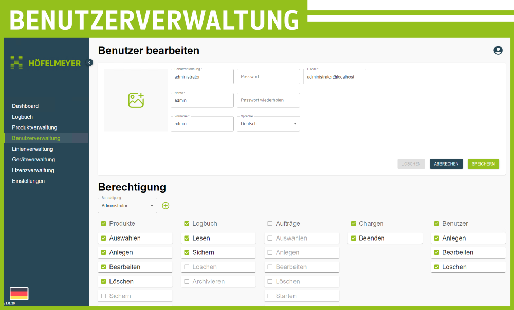 Benutzerverwaltung